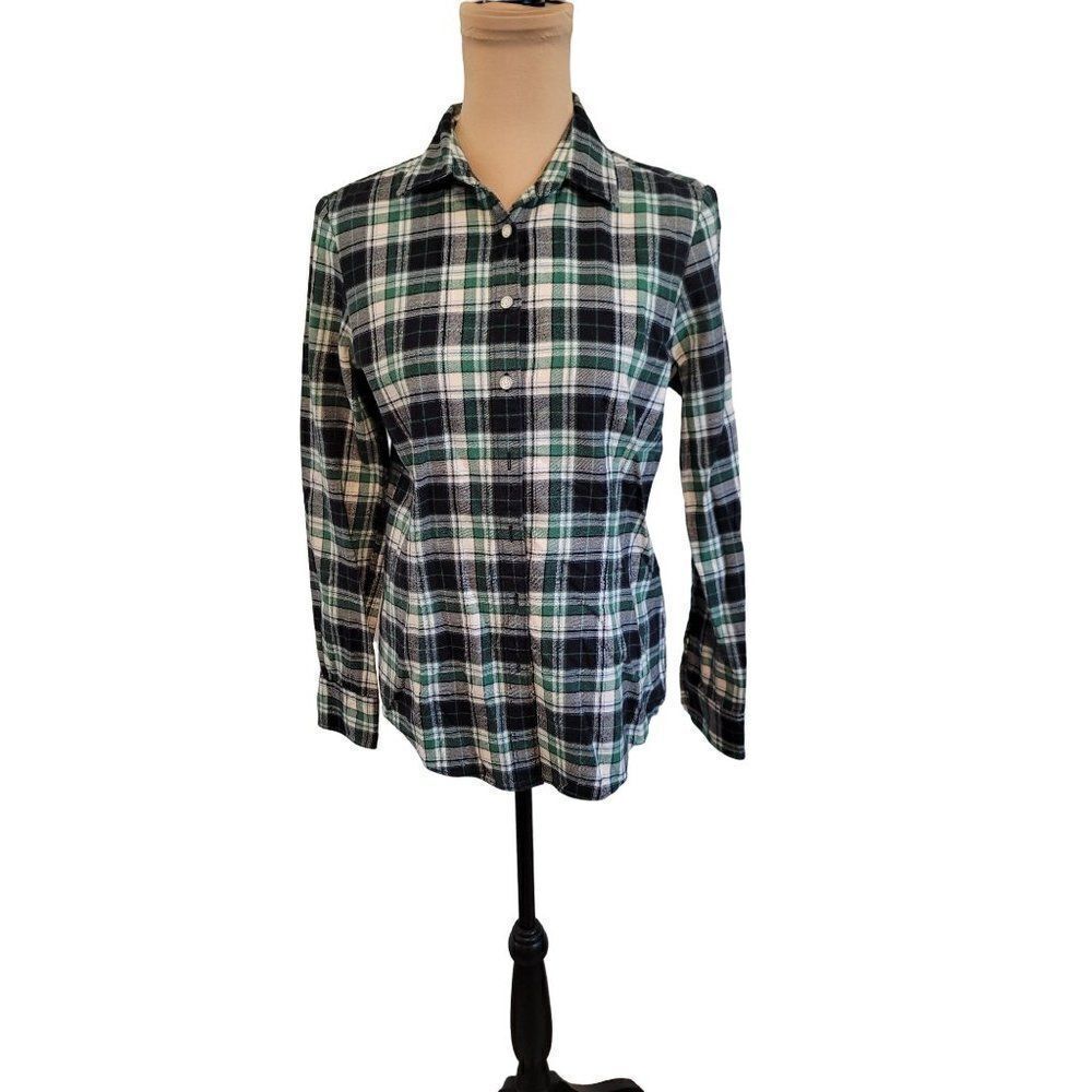 Brooks Brothers Button Down Plaid Shirt in a Size 4